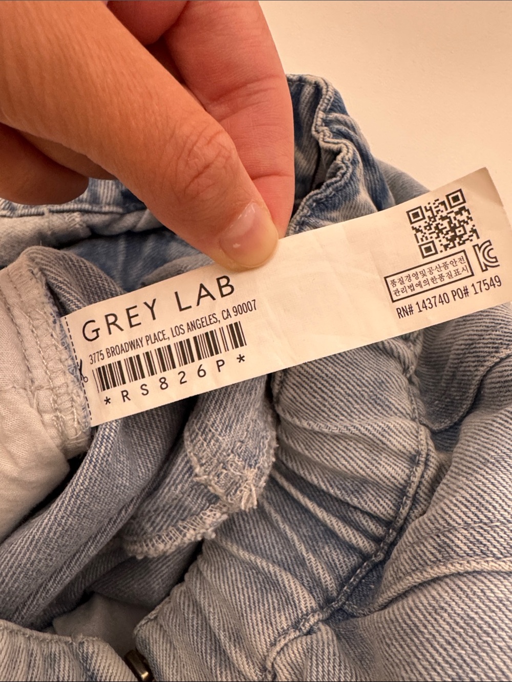 Grey Lab Women's Strapless Corset Light Blue Denim Jumpsuit Size Small - Picture 11 of 11